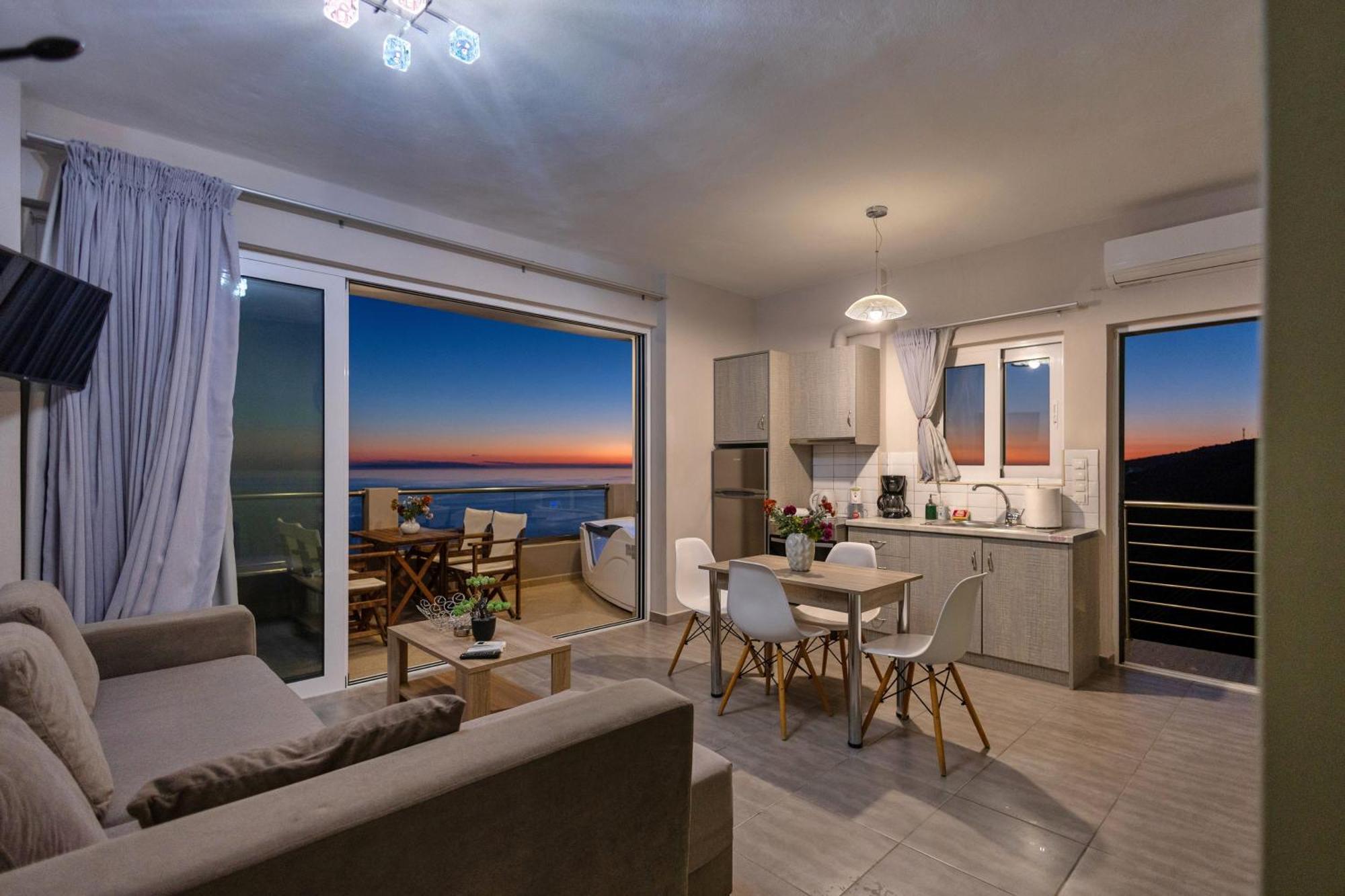 Akrotiri Panorama- Luxury Rental Apartments With Sea View روداكينو المظهر الخارجي الصورة